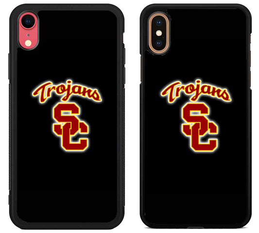 USC Trojans Logo Black iPhone X | Xs | Xr | Xs Max Case