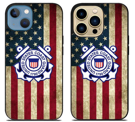 US Coast Guard Flag iPhone 14 | 14 Plus | 14 Pro | 14 Pro Max Case