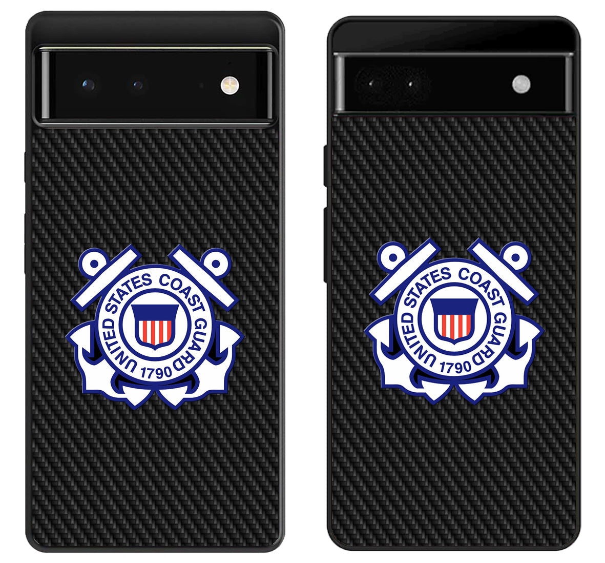 US Coast Guard Logo Carbon Google Pixel 6 | 6A | 6 Pro Case