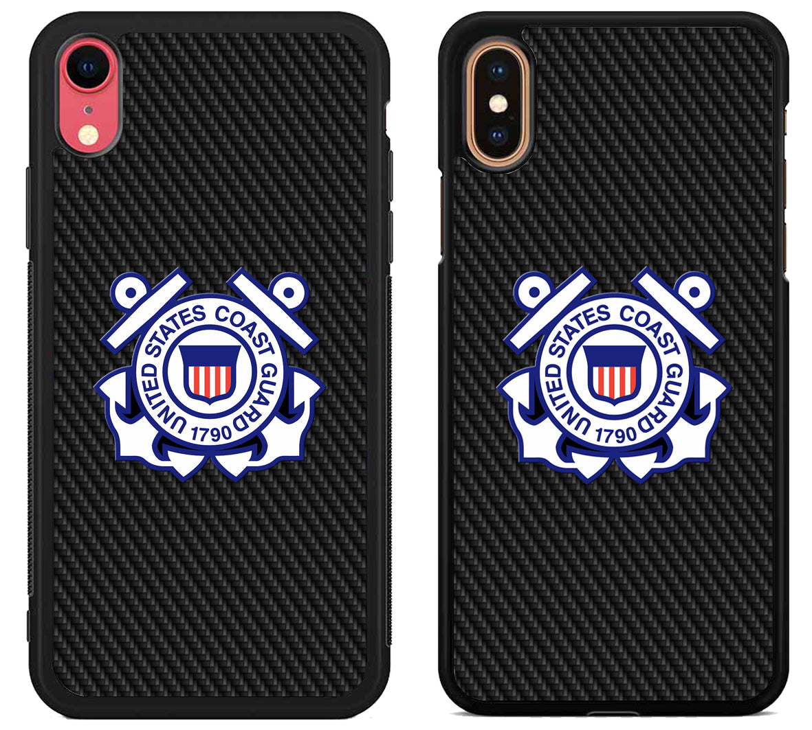 US Coast Guard Logo Carbon iPhone X | Xs | Xr | Xs Max Case