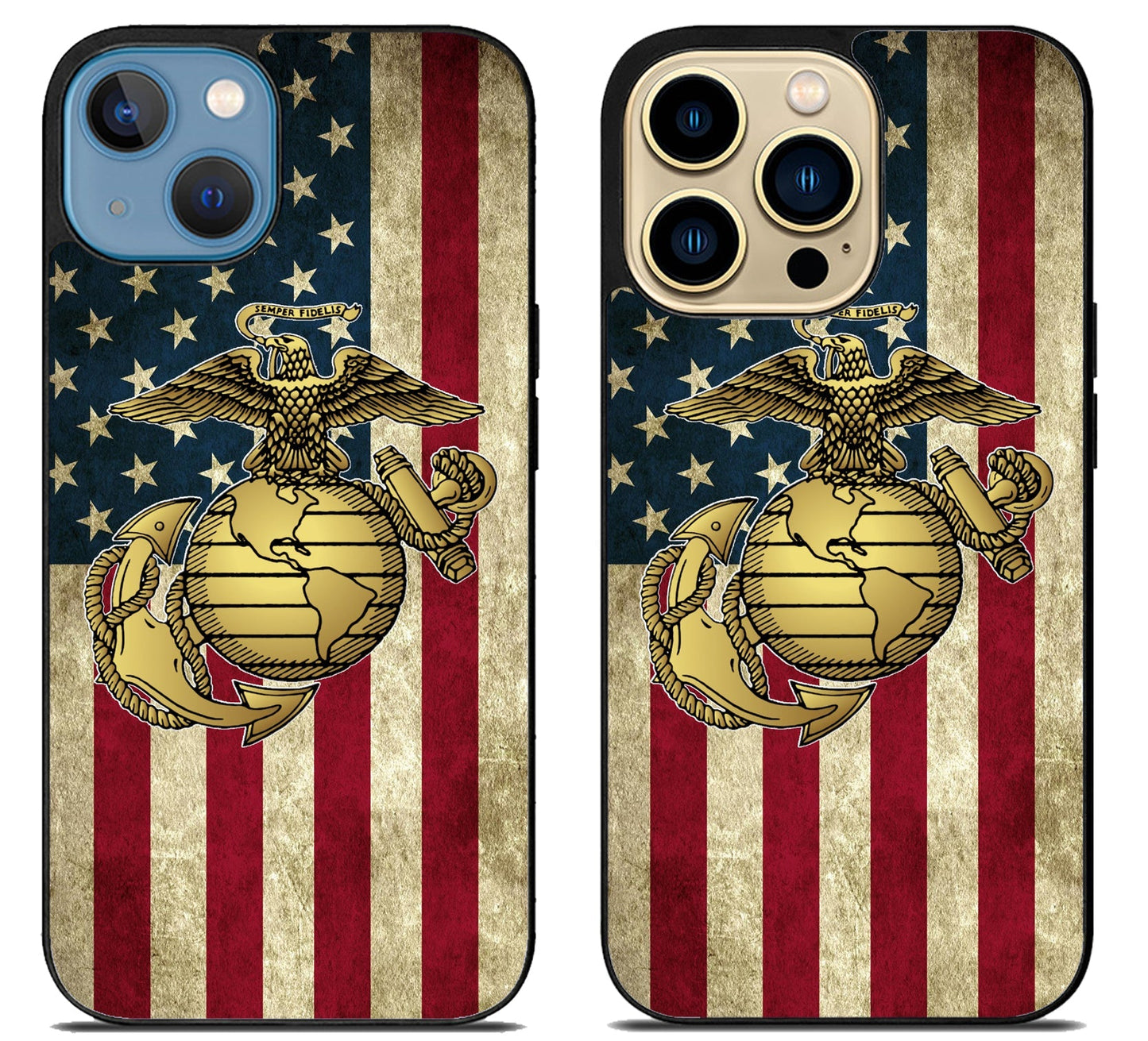 US Marine Corps Flag iPhone 14 | 14 Plus | 14 Pro | 14 Pro Max Case