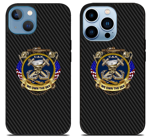 US Navy Military Carbon iPhone 13 | 13 Mini | 13 Pro | 13 Pro Max Case