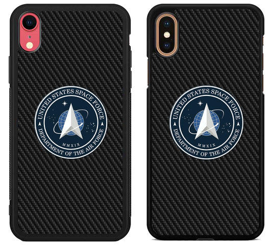 US Space Air Force Carbon iPhone X | Xs | Xr | Xs Max Case