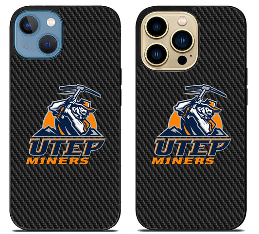 UTEP Miners Carbon iPhone 14 | 14 Plus | 14 Pro | 14 Pro Max Case