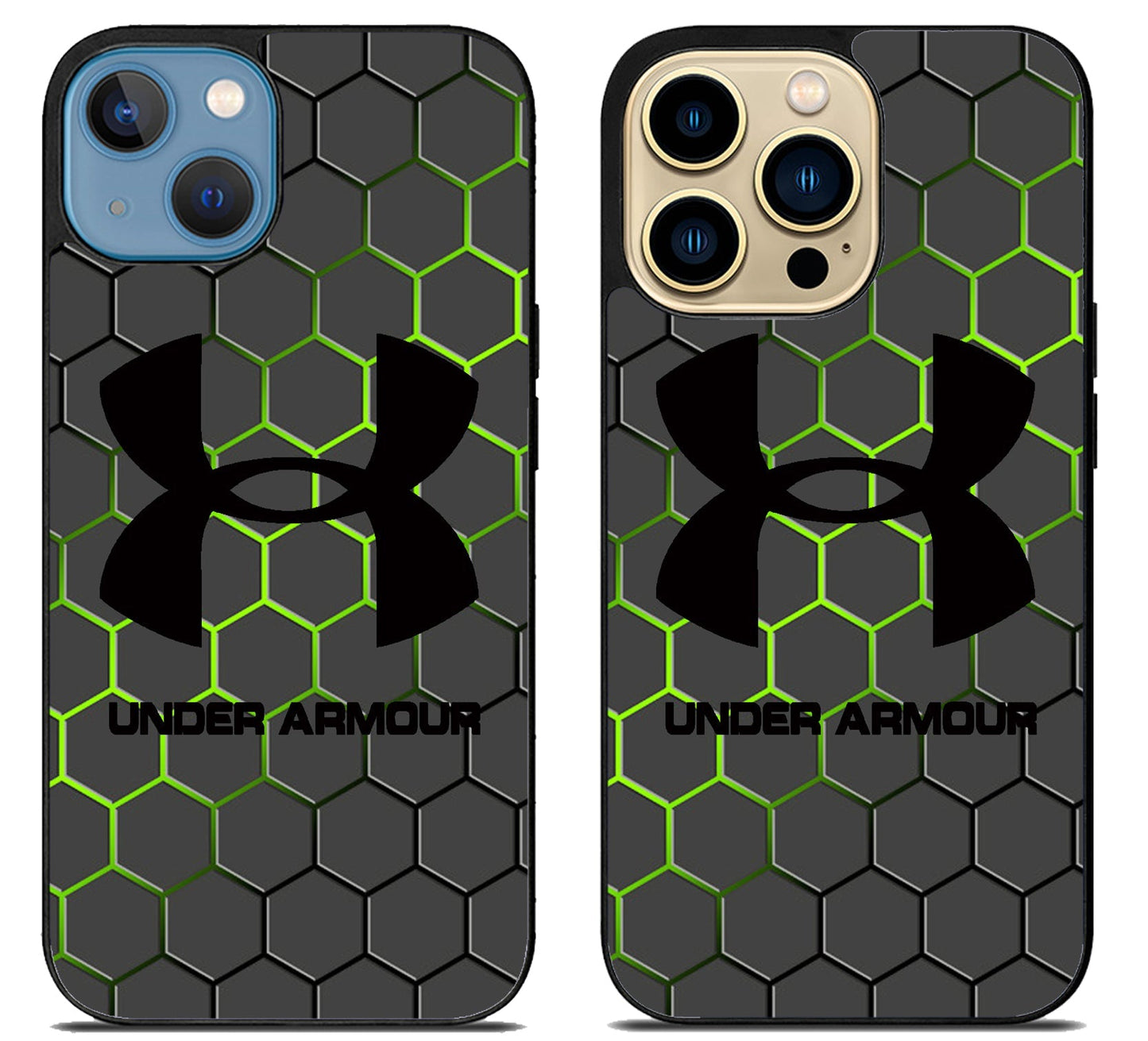 Under Armour Black Hexagon iPhone 14 | 14 Plus | 14 Pro | 14 Pro Max Case