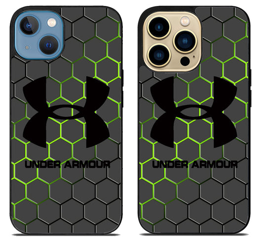 Under Armour Black Hexagon iPhone 14 | 14 Plus | 14 Pro | 14 Pro Max Case
