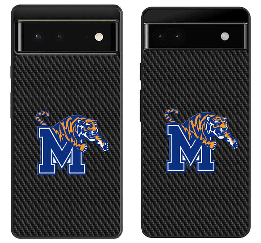 University Memphis Tigers Carbon Google Pixel 6 | 6A | 6 Pro Case