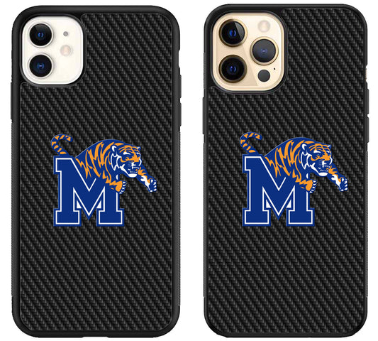 University Memphis Tigers Carbon iPhone 12 | 12 Mini | 12 Pro | 12 Pro Max Case