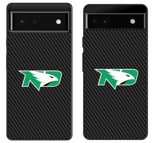 University North Dakota Fighting Hawks Carbon Google Pixel 6 | 6A | 6 Pro Case