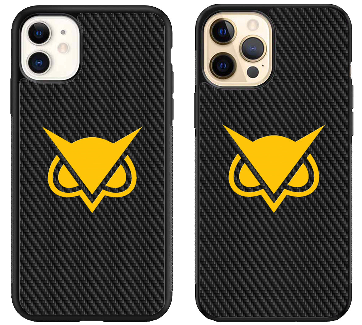 Vanoss Logo Golden Carbon iPhone 12 | 12 Mini | 12 Pro | 12 Pro Max Case