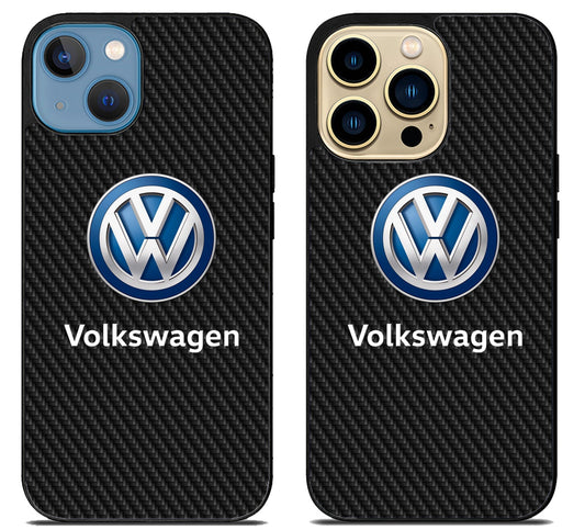 Volkswagen Black Carbon iPhone 14 | 14 Plus | 14 Pro | 14 Pro Max Case