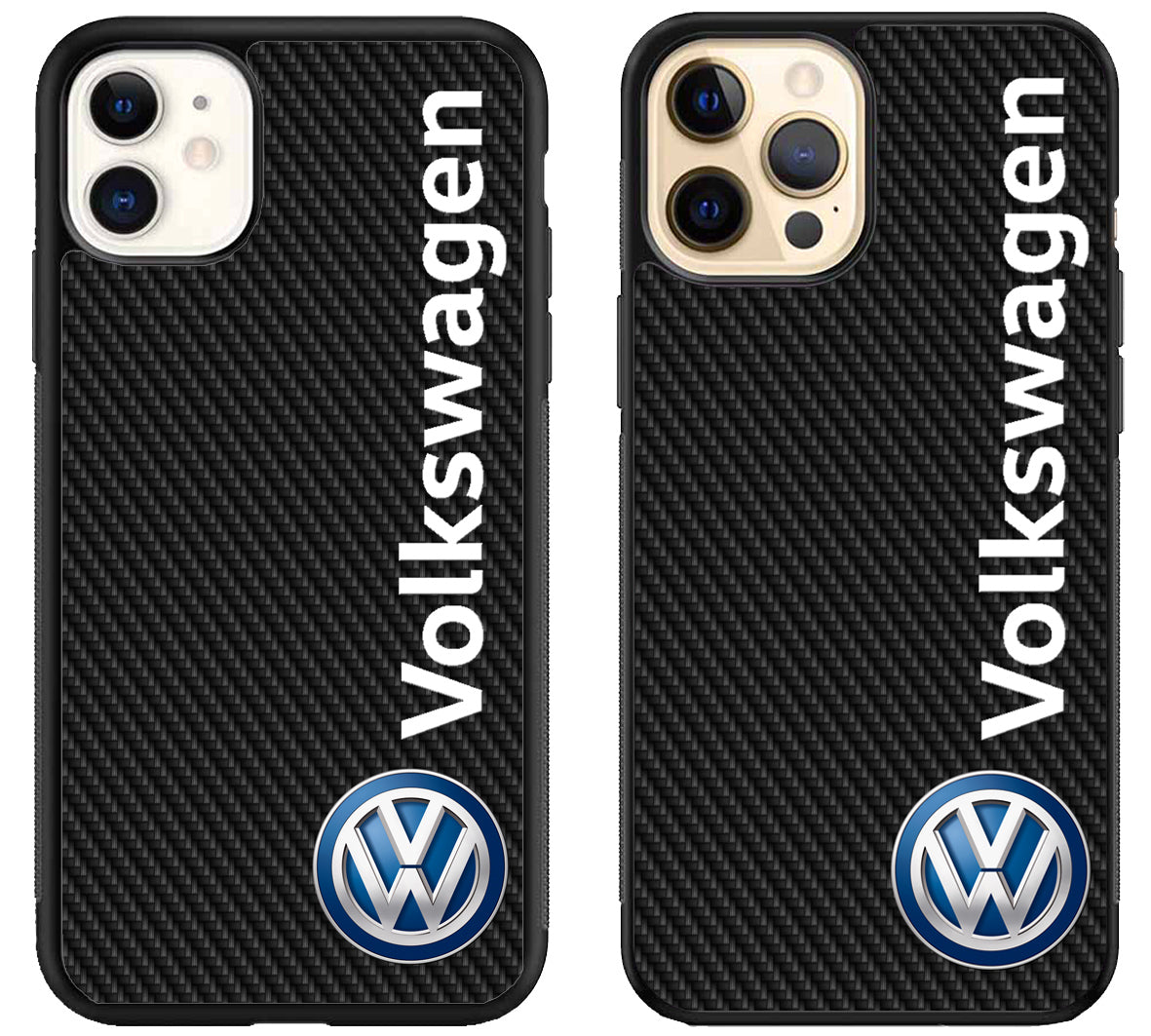 Volkswagen Logo Carbon iPhone 12 | 12 Mini | 12 Pro | 12 Pro Max Case