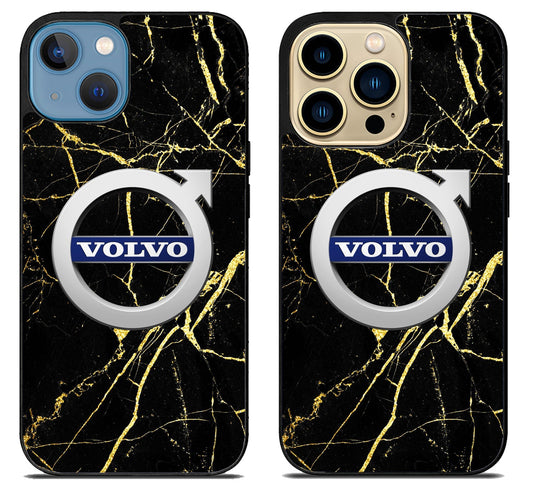 Volvo Black Marble iPhone 14 | 14 Plus | 14 Pro | 14 Pro Max Case
