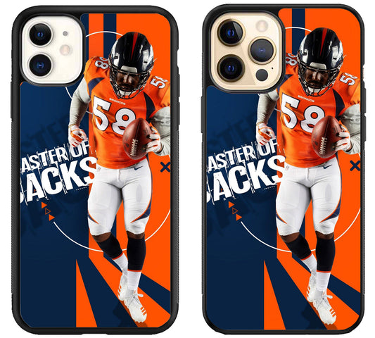 Von Miller Broncos iPhone 12 | 12 Mini | 12 Pro | 12 Pro Max Case