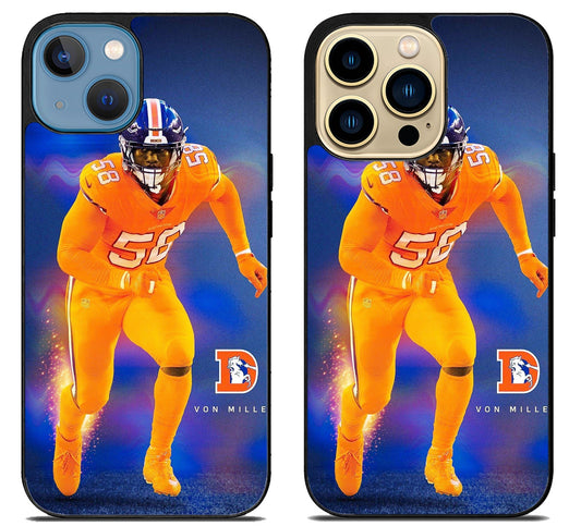 Von Miller Denver Broncos iPhone 14 | 14 Plus | 14 Pro | 14 Pro Max Case