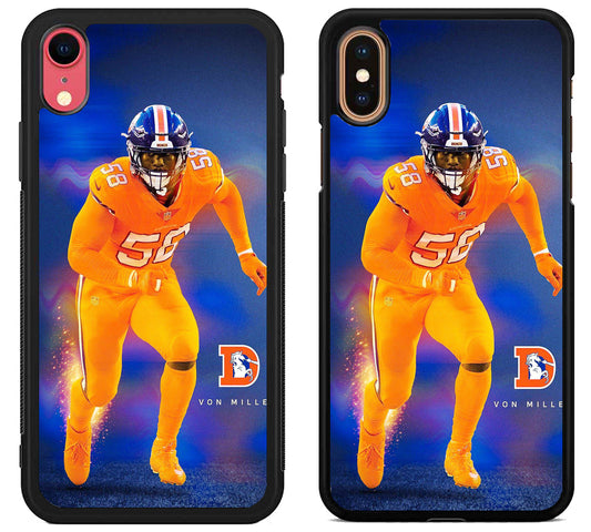 Von Miller Denver Broncos iPhone X | Xs | Xr | Xs Max Case