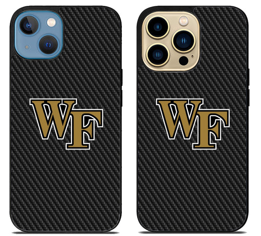 Wake Forest Demon Deacons Carbon iPhone 14 | 14 Plus | 14 Pro | 14 Pro Max Case