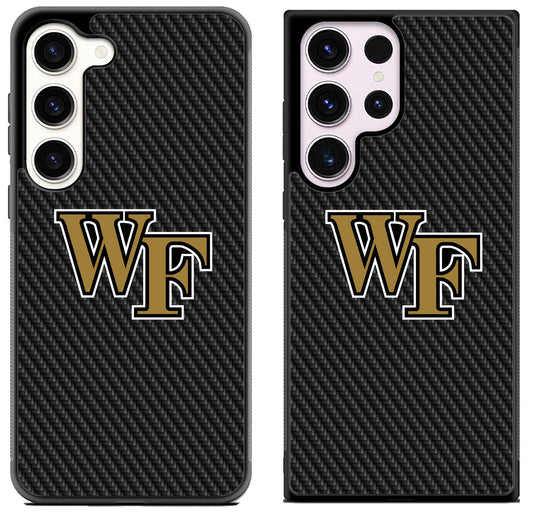 Wake Forest Demon Deacons Carbon Samsung Galaxy S23 | S23+ | S23 Ultra Case