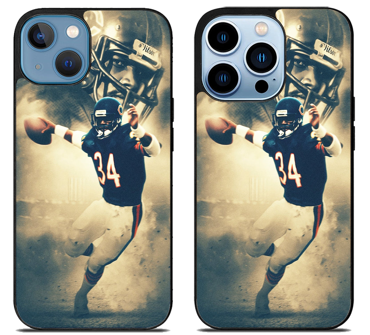 Walter Payton Chicago Bears Background iPhone 13 | 13 Mini | 13 Pro | 13 Pro Max Case
