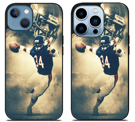 Walter Payton Chicago Bears Background iPhone 13 | 13 Mini | 13 Pro | 13 Pro Max Case