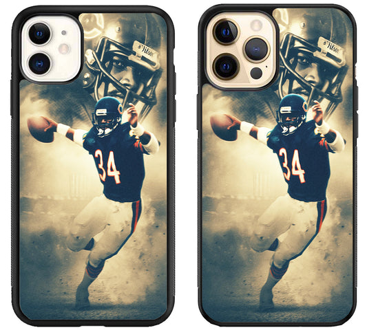 Walter Payton Chicago Bears Background iPhone 12 | 12 Mini | 12 Pro | 12 Pro Max Case