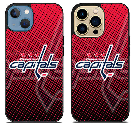 Washington Capitals Background iPhone 14 | 14 Plus | 14 Pro | 14 Pro Max Case