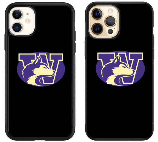 Washington Huskies Logo iPhone 12 | 12 Mini | 12 Pro | 12 Pro Max Case