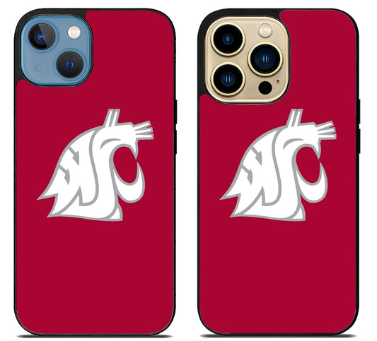 Washington State Cougars Logo iPhone 14 | 14 Plus | 14 Pro | 14 Pro Max Case