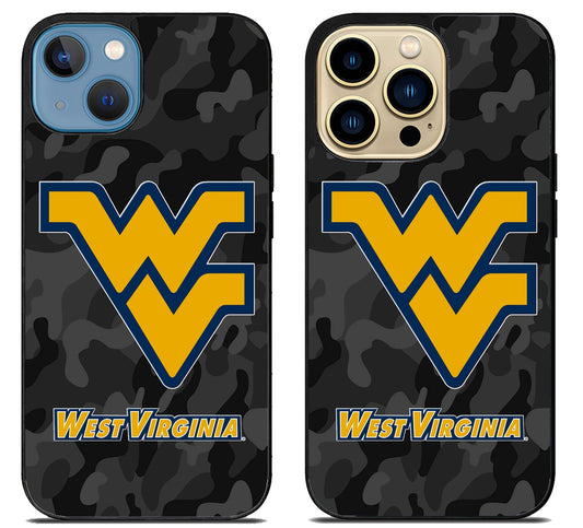 West Virginia Mountaineers Camo iPhone 14 | 14 Plus | 14 Pro | 14 Pro Max Case
