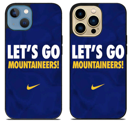 West Virginia Mountaineers Lets Go iPhone 14 | 14 Plus | 14 Pro | 14 Pro Max Case