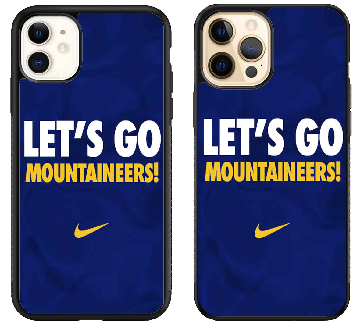 West Virginia Mountaineers Lets Go iPhone 12 | 12 Mini | 12 Pro | 12 Pro Max Case