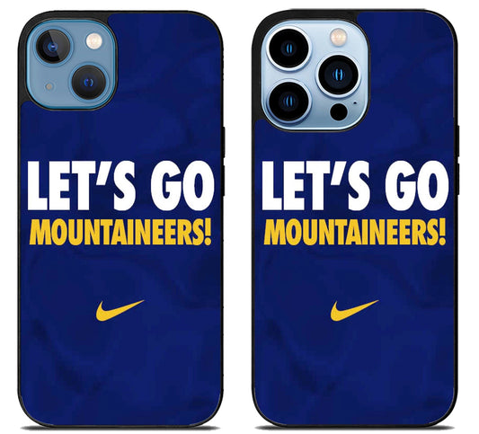 West Virginia Mountaineers Lets Go iPhone 13 | 13 Mini | 13 Pro | 13 Pro Max Case