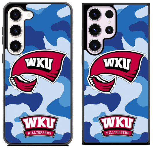 Western Kentucky Hilltoppers Blue Camo Samsung Galaxy S23 | S23+ | S23 Ultra Case