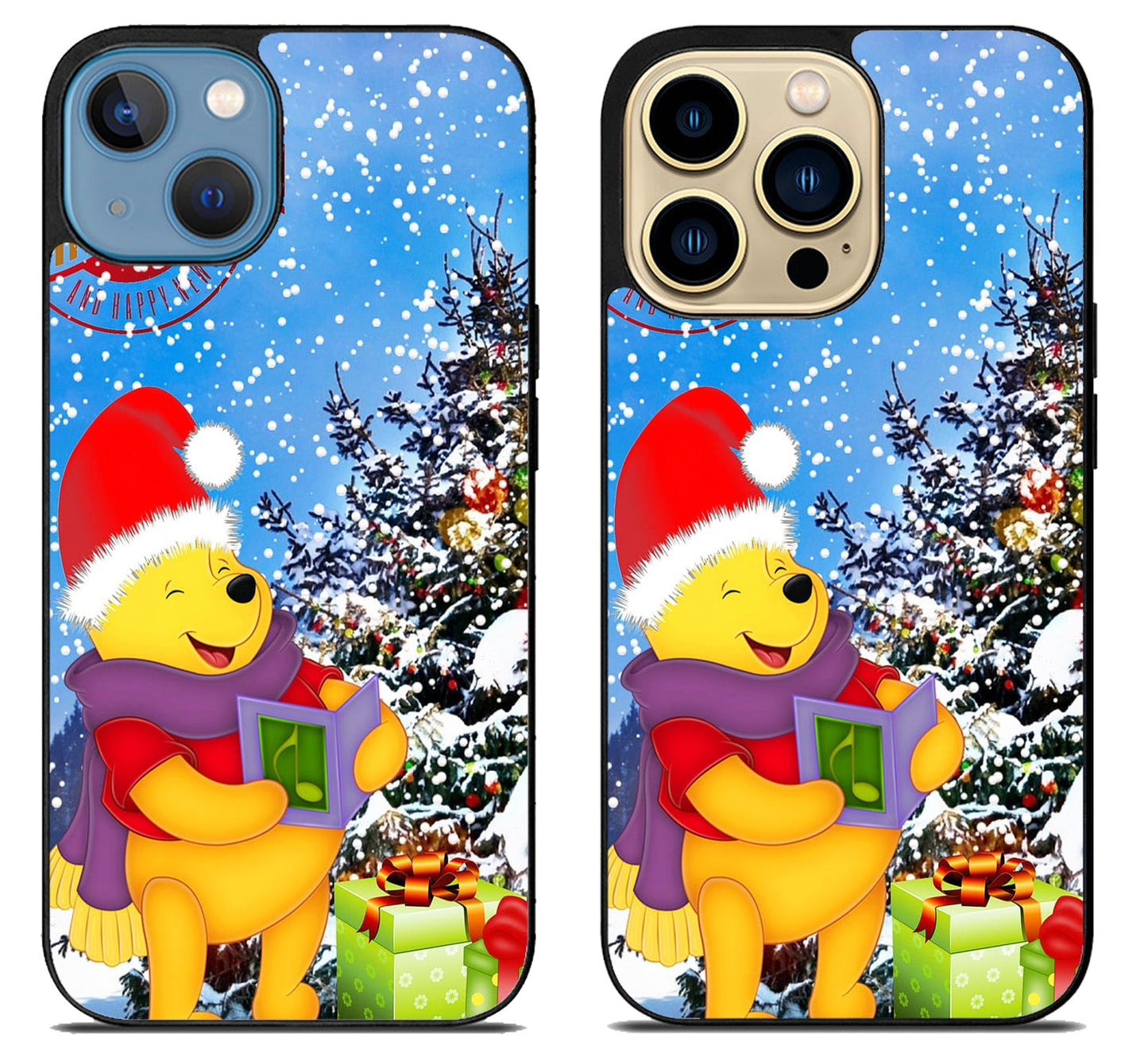 Winnie The Pooh Christmas iPhone 14 | 14 Plus | 14 Pro | 14 Pro Max Case