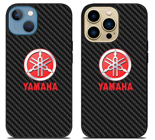 Yamaha Logo Carbon iPhone 14 | 14 Plus | 14 Pro | 14 Pro Max Case