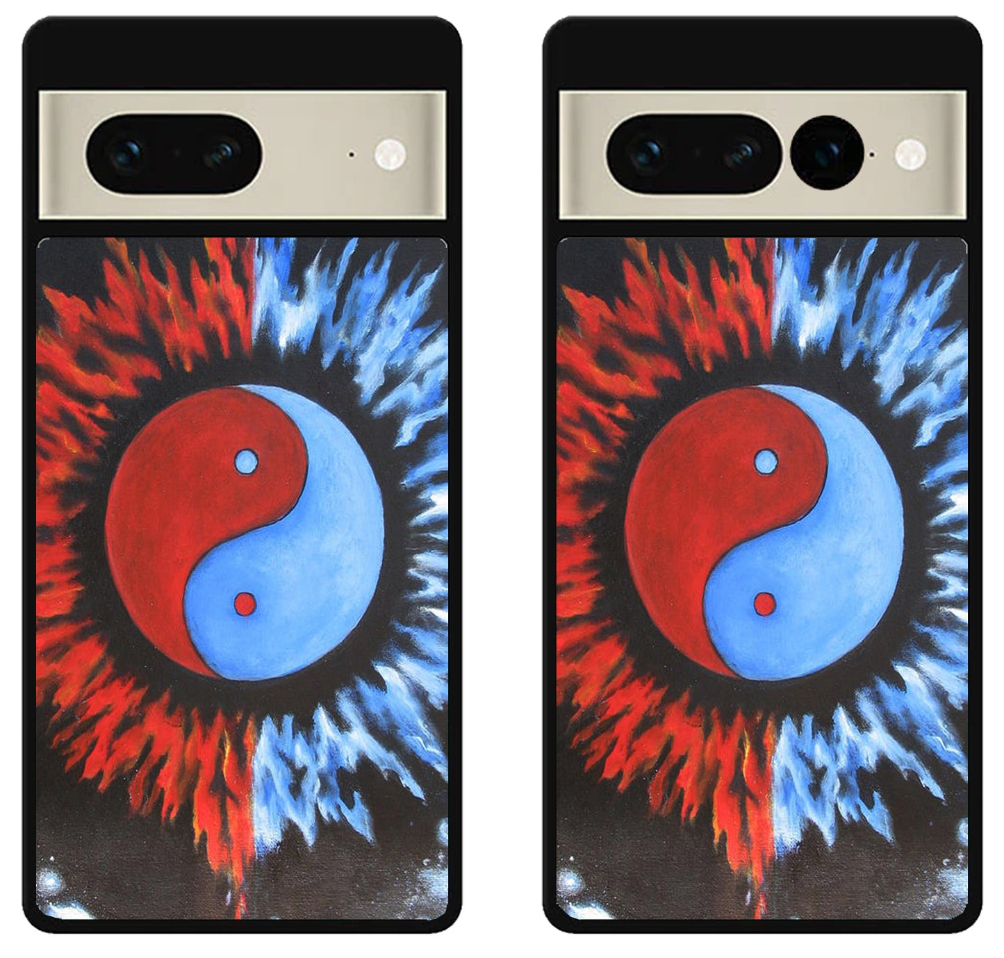 Yin Yang Sun And Moon Painted Google Pixel 7 | 7 Pro Case