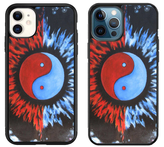 Yin Yang Sun And Moon Painted iPhone 11 | 11 Pro | 11 Pro Max Case