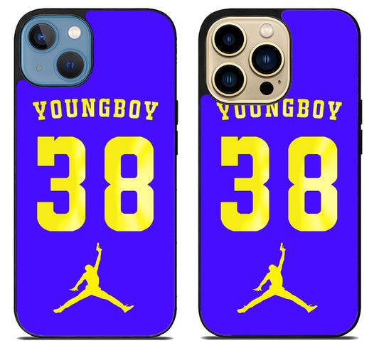 Youngboy NBA Logo Gold iPhone 14 | 14 Plus | 14 Pro | 14 Pro Max Case
