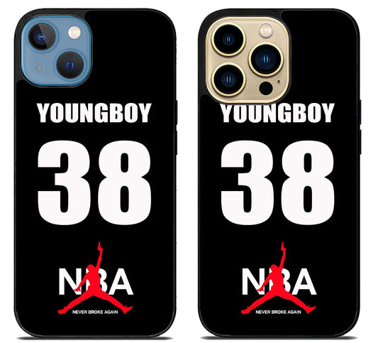 Youngboy NBA Logo Black iPhone 14 | 14 Plus | 14 Pro | 14 Pro Max Case