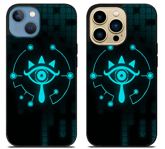 Zelda Sheikah Black iPhone 14 | 14 Plus | 14 Pro | 14 Pro Max Case