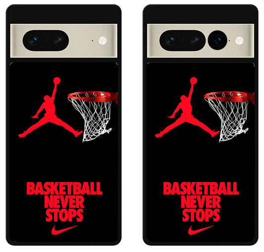 Air Jordan Jumpman Basketball Wallpaper Google Pixel 7 | 7 Pro Case