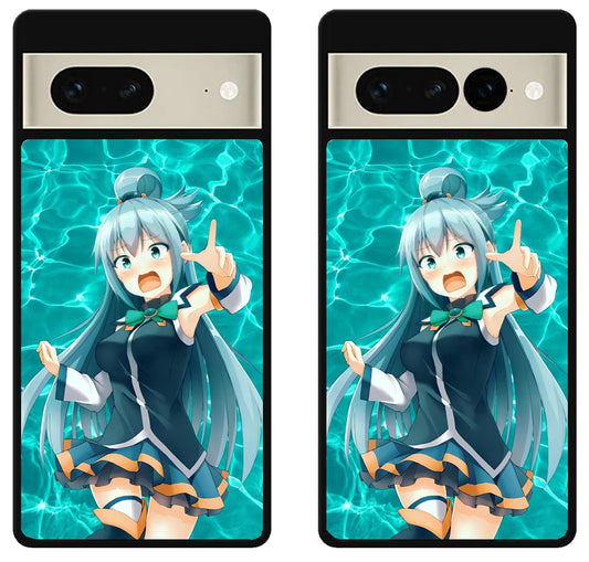 Aqua konosuba Google Pixel 7 | 7 Pro Case