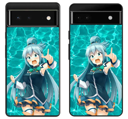 Aqua Konosuba Google Pixel 6 | 6A | 6 Pro Case