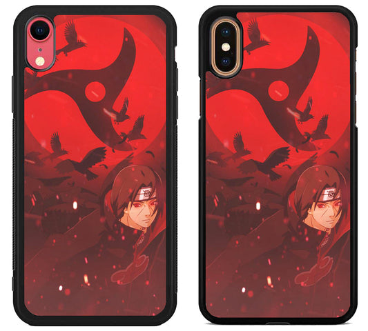 itachi uchiha crows Cover iPhone X | Xs | Xr | Xs Max Case