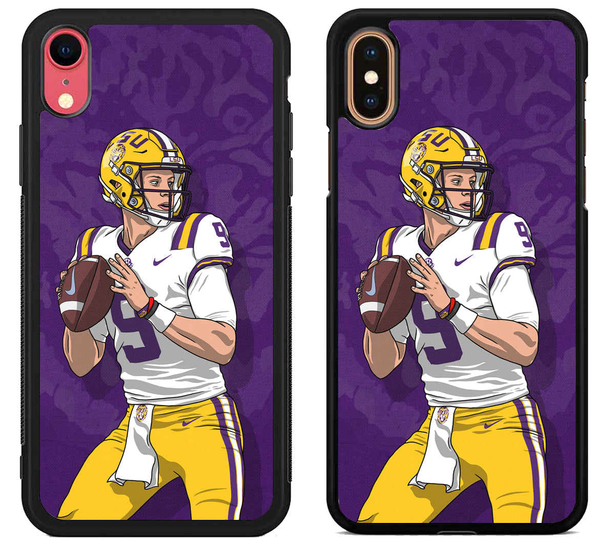 Joe burrow LSU Artwork iPhone X | Xs | Xr | Xs Max Case