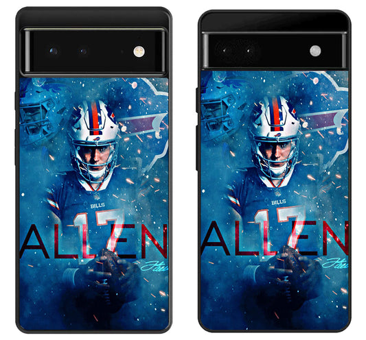 Josh Allen Buffalo Bills Artwork Google Pixel 6 | 6A | 6 Pro Case