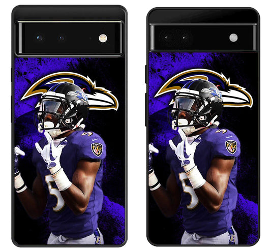 Marquise brown NFL Baltimore Google Pixel 6 | 6A | 6 Pro Case